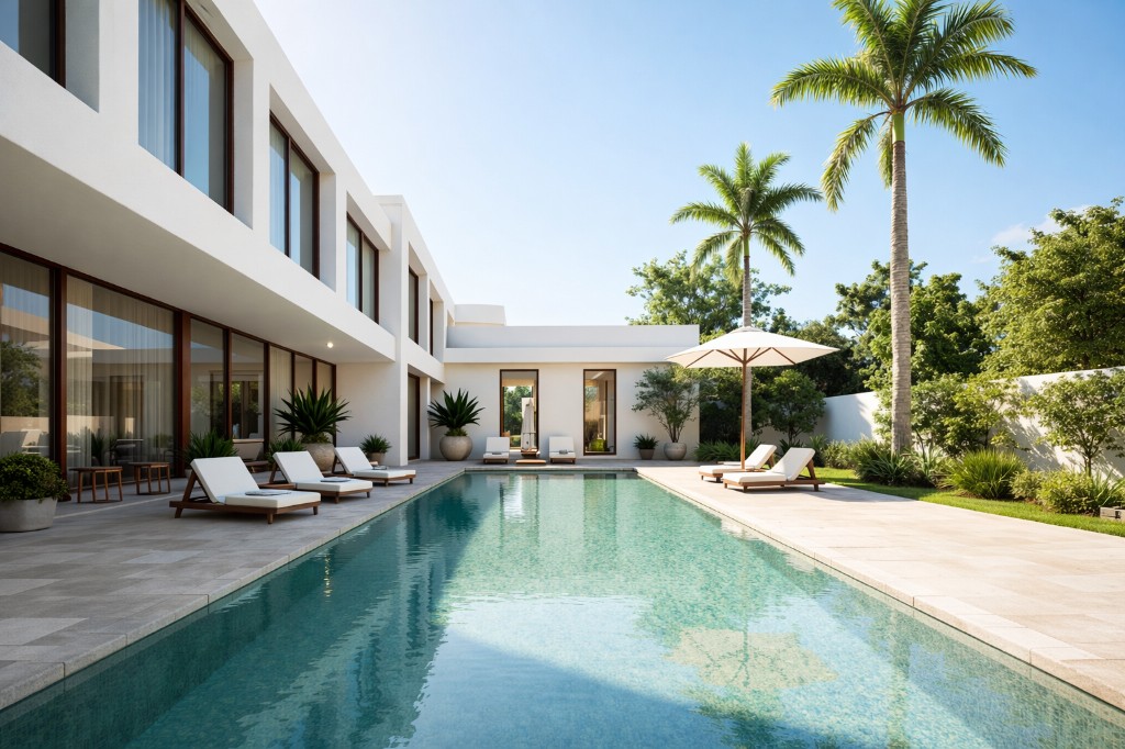 Luxury hotel exterior